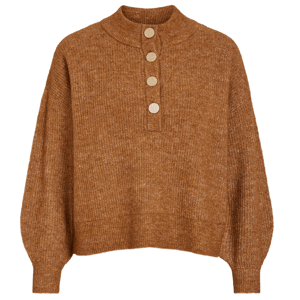 Vila Alva Long Sleeve Button Knit